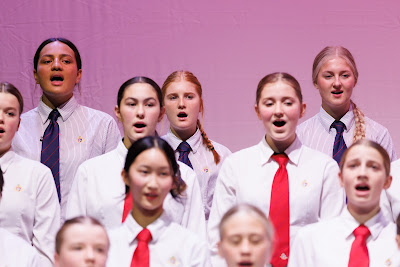 Photo from Waikato Diocesan House Singing 2022, held at GLOBOX Arena, Claudelands Event Centre, Hamilton, New Zealand on Friday, 23 June, 2023.  Photo: Mike Walen / KeyImagery Photography. Copyright: © Waikato Diocesan School for Girls.