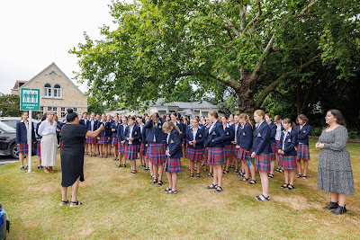 Photo from the New Staff & Student Pōwhiri event held in the All Saints Chapel at Waikato Diocesan in Hamilton, Waikato, New Zealand on Wednesday, 7 Feb,ruary 2024. Photo by Mike Walen / KeyImagery Photography. Copyright: © Waikato Diocesan School for Girls.