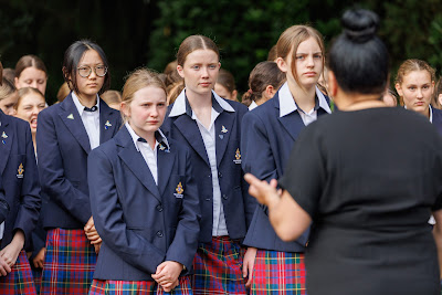 Photo from the New Staff & Student Pōwhiri event held in the All Saints Chapel at Waikato Diocesan in Hamilton, Waikato, New Zealand on Wednesday, 7 Feb,ruary 2024. Photo by Mike Walen / KeyImagery Photography. Copyright: © Waikato Diocesan School for Girls.