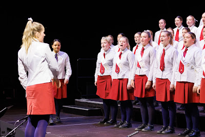 Photo from Waikato Diocesan House Singing 2022, held at GLOBOX Arena, Claudelands Event Centre, Hamilton, New Zealand on Friday, 23 June, 2023.  Photo: Mike Walen / KeyImagery Photography. Copyright: © Waikato Diocesan School for Girls.