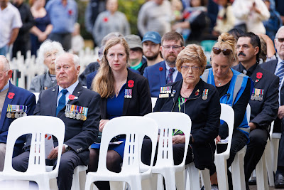 Photo from the Anzac Day 2025 Civic Service held at Memorial Park in Hamilton, Waikato, New Zealand on Friday, 25 April, 2025. Photography by Mike Walen / KeyImagery Photography. Copyright: © 2025 Hamilton City Council.