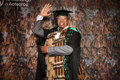 Booth photo from the TWoA Tainui 2023 Graduations (Ceremony 3 - Thursday Morning), held at Hamilton Boys High School, Hamilton, Waikato, New Zealand on Thursday, 20 April, 2023. Photo: InstaBooth / KeyImagery Photography. Copyright: © Te Wānanga o Aotearoa.