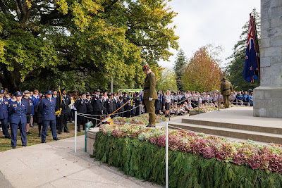 Photo from the Anzac Day 2025 Civic Service held at Memorial Park in Hamilton, Waikato, New Zealand on Friday, 25 April, 2025. Photography by Mike Walen / KeyImagery Photography. Copyright: © 2025 Hamilton City Council.