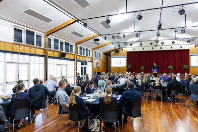 Photo from the 2023 Father/Daughter Breakfast held in the Nancy Light Hall at Waikato Diocesan in Hamilton, Waikato, New Zealand. Taken: Monday, 16 October, 2023. Photography: Mike Walen / KeyImagery Photography. Copyright: © Waikato Diocesan School for Girls.