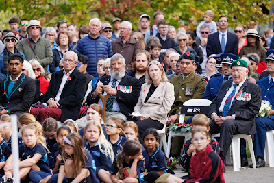 Photo from the Anzac Day 2025 Civic Service held at Memorial Park in Hamilton, Waikato, New Zealand on Friday, 25 April, 2025. Photography by Mike Walen / KeyImagery Photography. Copyright: © 2025 Hamilton City Council.