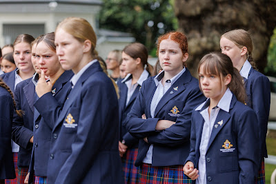 Photo from the New Staff & Student Pōwhiri event held in the All Saints Chapel at Waikato Diocesan in Hamilton, Waikato, New Zealand on Wednesday, 7 Feb,ruary 2024. Photo by Mike Walen / KeyImagery Photography. Copyright: © Waikato Diocesan School for Girls.