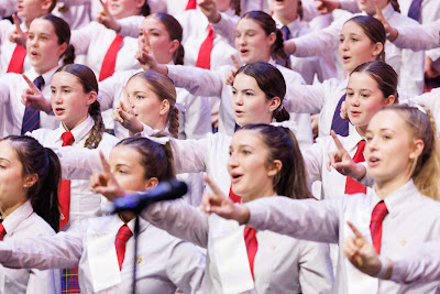 Photo from Waikato Diocesan House Singing 2022, held at GLOBOX Arena, Claudelands Event Centre, Hamilton, New Zealand on Friday, 23 June, 2023.  Photo: Mike Walen / KeyImagery Photography. Copyright: © Waikato Diocesan School for Girls.