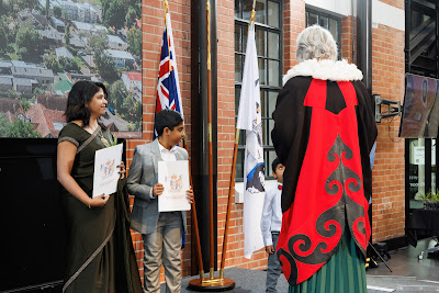 Photo from the HCC NZ Citizenship Ceremony 1 (Morning) held at The Atrium, Wintec/Te Pukenga, Hamilton, Waikato, New Zealand at 10:00am on Monday, 17 June, 2024. Photo: Mike Walen / KeyImagery Photography. Copyright: © Hamilton City Council.