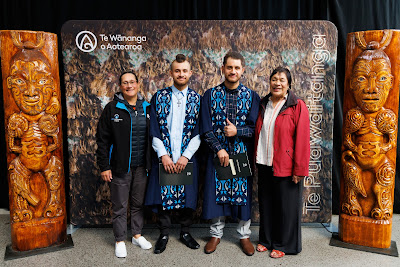 Photo from the TWoA Waiariki 2023 Graduations (Waiwhero), held at Te Puia, Rotorua, Bay of Plenty, New Zealand on Friday, 12 May, 2023. Photo: Mike Walen / KeyImagery Photography. Copyright: © Te Wānanga o Aotearoa.