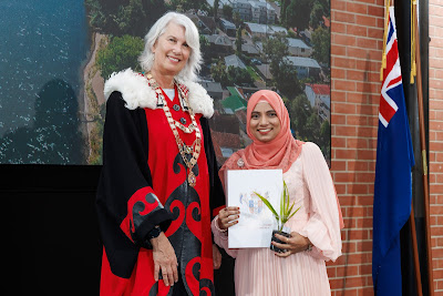 Photo from the HCC NZ Citizenship Ceremony (Afternoon) held in The Atrium, Wintec/Te Pukenga, Hamilton, Waikato, New Zealand at 3:30pm on Monday, 12 February, 2024. Photo: Mike Walen / KeyImagery Photography. Copyright: © Hamilton City Council.
