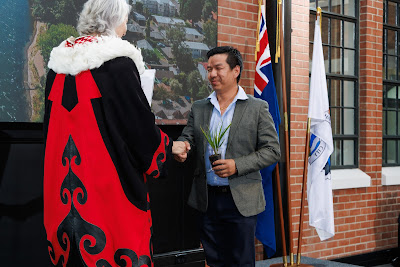 Photo from the HCC NZ Citizenship Ceremony (Afternoon) held in The Atrium, Wintec/Te Pukenga, Hamilton, Waikato, New Zealand at 3:30pm on Monday, 12 February, 2024. Photo: Mike Walen / KeyImagery Photography. Copyright: © Hamilton City Council.