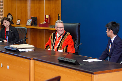 Photo from the Saitama Schools' Visit to Hamilton City Council, Hamilton, New Zealand. Taken: Tuesday, 7 August 2018. Photography: Mike Walen / KeyImagery Photography. Copyright: © Hamilton City Council