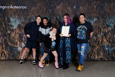 Photo from the TWoA Tāmaki Makaurau 2023 Graduations (Ceremony 3 @ 8pm), held at the Due Drop Events Centre, Manukau, Auckland, New Zealand on Wednesday, 7 June, 2023. Photo: Mike Walen / KeyImagery Photography. Copyright: © Te Wānanga o Aotearoa.