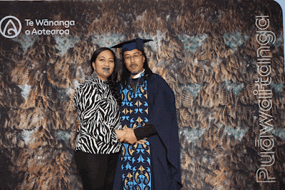 Booth photo from the TWoA Waiariki 2023 Graduations (Waiwhero), held at Te Puia, Rotorua, Bay of Plenty, New Zealand on Friday, 12 May, 2023. Photo: Instabooth by KeyImagery. Copyright: © Te Wānanga o Aotearoa.
