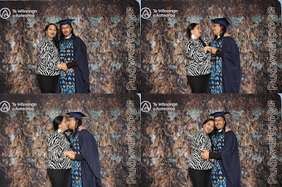 Booth photo from the TWoA Waiariki 2023 Graduations (Waiwhero), held at Te Puia, Rotorua, Bay of Plenty, New Zealand on Friday, 12 May, 2023. Photo: Instabooth by KeyImagery. Copyright: © Te Wānanga o Aotearoa.