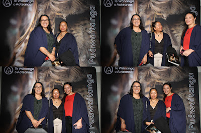Booth photo from the TWoA Tainui 2025 Graduations (Ceremony 1 @ 10am) held at Claudelands Event Centre in Hamilton, Waikato, New Zealand on Tuesday, 29 April, 2025. Photography by InstaBooth / KeyImagery Photography. Copyright: © 2025 Te Wānanga o Aotearoa.