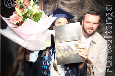 Booth photo from the TWoA Tainui 2025 Graduations (Ceremony 3 @ 10am) held at Claudelands Event Centre in Hamilton, Waikato, New Zealand on Wednesday, 30 April, 2025. Photography by InstaBooth / KeyImagery Photography. Copyright: © 2025 Te Wānanga o Aotearoa.