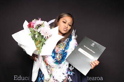 Photo from the TWoA Tāmaki Makaurau 2023 Graduations (Ceremony 4 @ 10am), held at the Due Drop Events Centre, Manukau, Auckland, New Zealand on Thursday, 8 June, 2023. Photo: InstaBooth by KeyImagery Photography. Copyright: © Te Wānanga o Aotearoa.