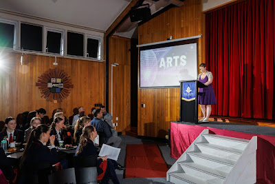 Photo from the 2023 Arts Awards held in the Nancy Light Hall at Waikato Diocesan in Hamilton, Waikato, New Zealand. Taken: Thursday, 19 October, 2023. Photography: Mike Walen / KeyImagery Photography. Copyright: © Waikato Diocesan School for Girls.