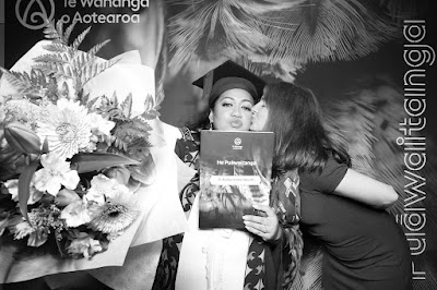 Booth photo from the TWoA Tainui 2025 Graduations (Ceremony 3 @ 10am) held at Claudelands Event Centre in Hamilton, Waikato, New Zealand on Wednesday, 30 April, 2025. Photography by InstaBooth / KeyImagery Photography. Copyright: © 2025 Te Wānanga o Aotearoa.
