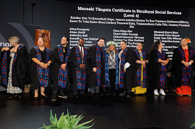 Photo from the TWoA Tāmaki Makaurau 2024 Graduations (Ceremony 4 @ 7pm), held at Church Unlimited, Glendene, Auckland, New Zealand on Tuesday, 25 June, 2024. Photo: Mike Walen / KeyImagery Photography. Copyright: © Te Wānanga o Aotearoa.