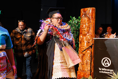 Photo from Ceremony 3 of the TWoA Tāmaki Makaurau 2025 Graduations (March 2025) held at the Mangere Arts Centre in Auckland, New Zealand on Wednesday, 12 March, 2025. Photo by Mike Walen / KeyImagery Photography. Copyright: © 2025 Te Wānanga o Aotearoa.