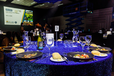 Photo from the Gala Dinner on Day 2 of the HIANZ Conference & Trade Show 2019 held at the Claudelands Events Centre, Hamilton, New Zealand. Taken: Thursday, 4 July 2019. Photography: Mike Walen / KeyImagery Photography. Copyright: © HIANZ.