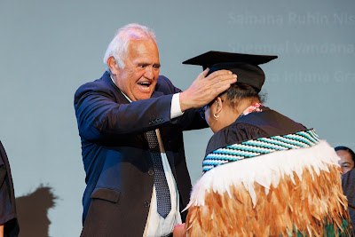 Photo from Ceremony 3 of the TWoA Tāmaki Makaurau 2025 Graduations (March 2025) held at the Mangere Arts Centre in Auckland, New Zealand on Wednesday, 12 March, 2025. Photo by Mike Walen / KeyImagery Photography. Copyright: © 2025 Te Wānanga o Aotearoa.