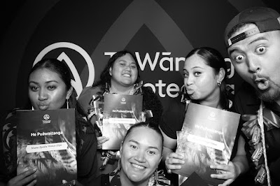 Booth photo from the TWoA Te Tai Tokerau (Kaitaia) 2025 Graduation held at Te Kura Kaupapa Maori o Pukemiro in Kaitaia, Northland, New Zealand on Monday, 14 April, 2025. Photo by InstaBooth / KeyImagery Photography. Copyright: © 2025 Te Wānanga o Aotearoa.