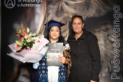 Booth photo from the TWoA Tainui 2025 Graduations (Ceremony 3 @ 10am) held at Claudelands Event Centre in Hamilton, Waikato, New Zealand on Wednesday, 30 April, 2025. Photography by InstaBooth / KeyImagery Photography. Copyright: © 2025 Te Wānanga o Aotearoa.
