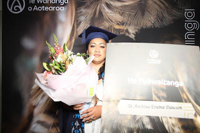 Booth photo from the TWoA Tainui 2025 Graduations (Ceremony 3 @ 10am) held at Claudelands Event Centre in Hamilton, Waikato, New Zealand on Wednesday, 30 April, 2025. Photography by InstaBooth / KeyImagery Photography. Copyright: © 2025 Te Wānanga o Aotearoa.