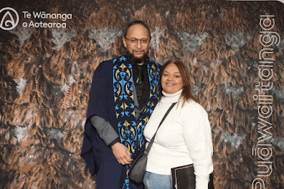 Booth photo from the TWoA Waiariki 2023 Graduations (Whakatāne), held at the Baptist Church, Whakatāne, Bay of Plenty, New Zealand on Wednesday, 17 May, 2023. Photo: Mike Walen / KeyImagery Photography. Copyright: © Te Wānanga o Aotearoa.