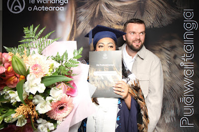 Booth photo from the TWoA Tainui 2025 Graduations (Ceremony 3 @ 10am) held at Claudelands Event Centre in Hamilton, Waikato, New Zealand on Wednesday, 30 April, 2025. Photography by InstaBooth / KeyImagery Photography. Copyright: © 2025 Te Wānanga o Aotearoa.