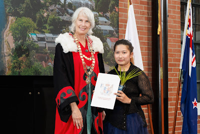 Photo from the HCC NZ Citizenship Ceremony 1 (Morning) held at The Atrium, Wintec/Te Pukenga, Hamilton, Waikato, New Zealand at 10:00am on Monday, 11 March, 2024. Photo: Mike Walen / KeyImagery Photography. Copyright: © Hamilton City Council.