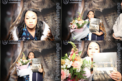 Booth photo from the TWoA Tainui 2025 Graduations (Ceremony 3 @ 10am) held at Claudelands Event Centre in Hamilton, Waikato, New Zealand on Wednesday, 30 April, 2025. Photography by InstaBooth / KeyImagery Photography. Copyright: © 2025 Te Wānanga o Aotearoa.