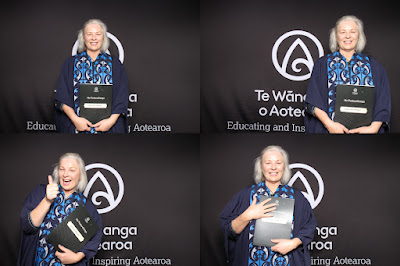 Photo from the TWoA Tāmaki Makaurau 2023 Graduations (Ceremony 5 @ 3pm), held at the Due Drop Events Centre, Manukau, Auckland, New Zealand on Thursday, 8 June, 2023. Photo: InstaBooth by KeyImagery Photography. Copyright: © Te Wānanga o Aotearoa.