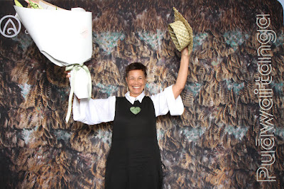 Booth photo from the TWoA Waiariki 2023 Graduations (Waiwhero), held at Te Puia, Rotorua, Bay of Plenty, New Zealand on Friday, 12 May, 2023. Photo: Instabooth by KeyImagery. Copyright: © Te Wānanga o Aotearoa.