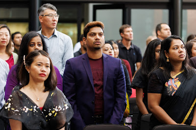 Photo from the HCC NZ Citizenship Ceremony (Morning) held in The Atrium, Wintec/Te Pukenga, Hamilton, Waikato, New Zealand at 10:00am on Monday, 12 February, 2024. Photo: Mike Walen / KeyImagery Photography. Copyright: © Hamilton City Council.