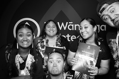Booth photo from the TWoA Te Tai Tokerau (Kaitaia) 2025 Graduation held at Te Kura Kaupapa Maori o Pukemiro in Kaitaia, Northland, New Zealand on Monday, 14 April, 2025. Photo by InstaBooth / KeyImagery Photography. Copyright: © 2025 Te Wānanga o Aotearoa.