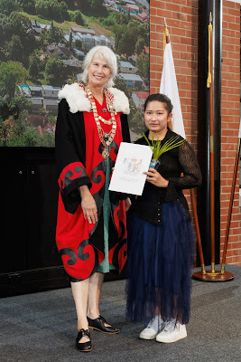 Photo from the HCC NZ Citizenship Ceremony 1 (Morning) held at The Atrium, Wintec/Te Pukenga, Hamilton, Waikato, New Zealand at 10:00am on Monday, 11 March, 2024. Photo: Mike Walen / KeyImagery Photography. Copyright: © Hamilton City Council.