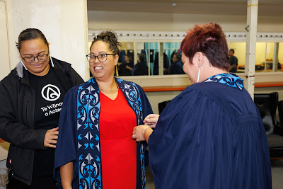 Photo from the TWoA Waiariki 2023 Graduations (Ōpōtiki), held at the De Luxe Theatre, Ōpōtiki, Bay of Plenty, New Zealand on Friday, 28 May, 2023. Photo: Mike Walen / KeyImagery Photography. Copyright: © Te Wānanga o Aotearoa.