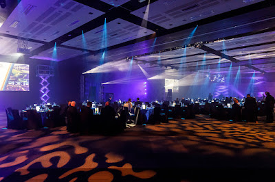 Photo from the Gala Dinner on Day 2 of the HIANZ Conference & Trade Show 2019 held at the Claudelands Events Centre, Hamilton, New Zealand. Taken: Thursday, 4 July 2019. Photography: Mike Walen / KeyImagery Photography. Copyright: © HIANZ.