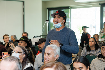 Photo from the TWoA Tainui 2022 Graduations (Mangakotukutuku), held at the Mangakotukutuku Campus, Hamilton, Waikato, New Zealand. Taken: Friday 9 September, 2022. Photo: Mike Walen / KeyImagery Photography. Copyright: © Te Wananga o Aotearoa.
