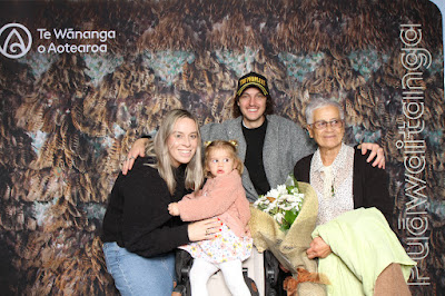 Booth photo from the TWoA Waiariki 2023 Graduations (Waiwhero), held at Te Puia, Rotorua, Bay of Plenty, New Zealand on Friday, 12 May, 2023. Photo: Instabooth by KeyImagery. Copyright: © Te Wānanga o Aotearoa.