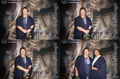 Booth photo from the TWoA Tainui 2025 Graduations (Ceremony 1 @ 10am) held at Claudelands Event Centre in Hamilton, Waikato, New Zealand on Tuesday, 29 April, 2025. Photography by InstaBooth / KeyImagery Photography. Copyright: © 2025 Te Wānanga o Aotearoa.
