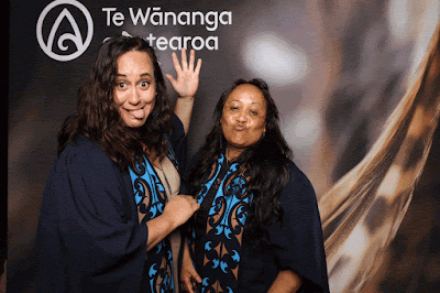 Booth photo from Ceremony 1 of the TWoA Tāmaki Makaurau 2025 Graduations (November Ceremonies) held at Church Unlimited, Glendene, Auckland, New Zealand at 12pm on Tuesday, 11 November, 2025. Photography by InstaBooth / KeyImagery Photography. Copyright: © 2025 Te Wānanga o Aotearoa.