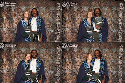Booth photo from the TWoA Waiariki 2023 Graduations (Whakatāne), held at the Baptist Church, Whakatāne, Bay of Plenty, New Zealand on Wednesday, 17 May, 2023. Photo: Mike Walen / KeyImagery Photography. Copyright: © Te Wānanga o Aotearoa.