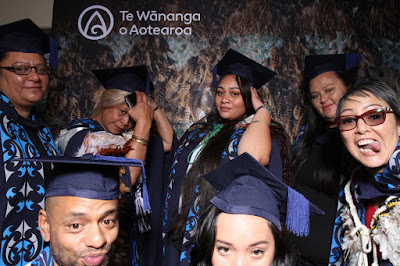 Booth photo from the TWoA Tainui 2021 Graduations (Friday - Ceremony 3),  held at Elim Church, Te Rapa, Hamilton, New Zealand. Taken: Friday 23 April 2021. Photo: InstaBooth / KeyImagery Photography. Copyright: © Te Wānanga o Aotearoa.