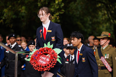 Photo from the Anzac Day 2025 Civic Service held at Memorial Park in Hamilton, Waikato, New Zealand on Friday, 25 April, 2025. Photography by Mike Walen / KeyImagery Photography. Copyright: © 2025 Hamilton City Council.