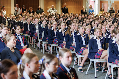 Photo from the New Staff & Student Pōwhiri event held in the All Saints Chapel at Waikato Diocesan in Hamilton, Waikato, New Zealand on Wednesday, 7 Feb,ruary 2024. Photo by Mike Walen / KeyImagery Photography. Copyright: © Waikato Diocesan School for Girls.